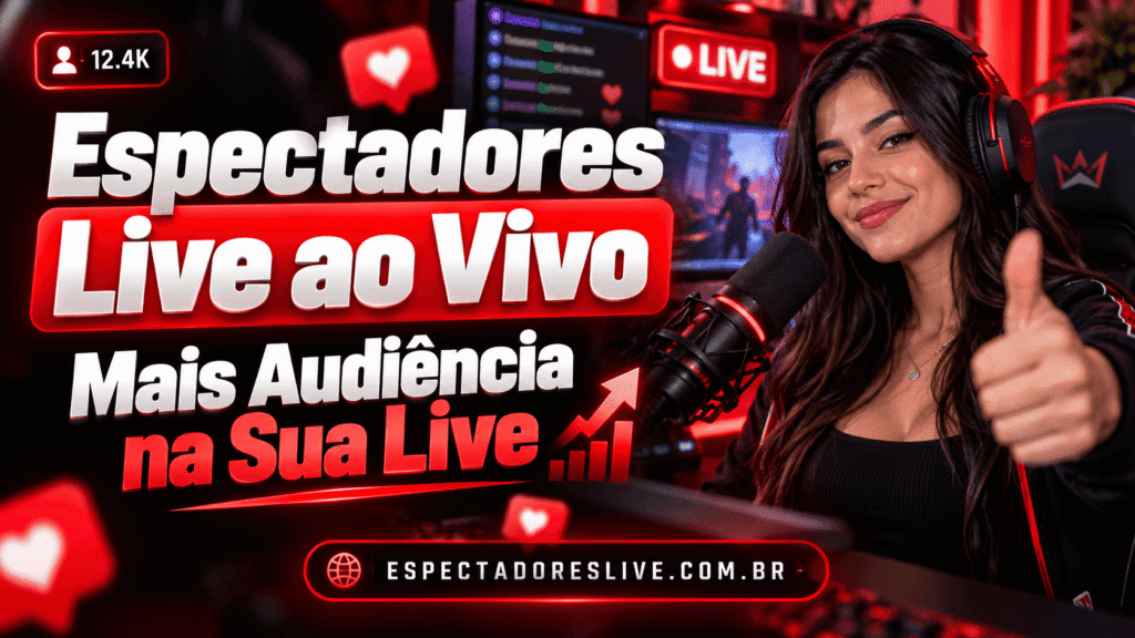 Espectadores live ao vivo ajudam sua transmissão a ter mais presença, movimento visual e melhor primeira impressão sem enviar senha.