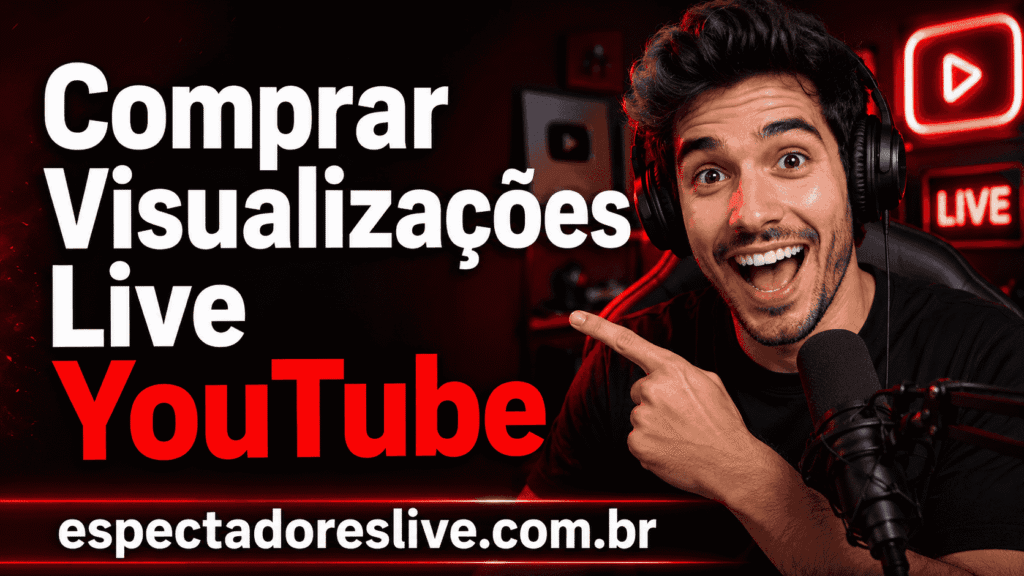 Comprar visualizações live YouTube ajuda sua transmissão a ter mais presença, movimento e prova social sem pedir senha. Veja pacotes no site.