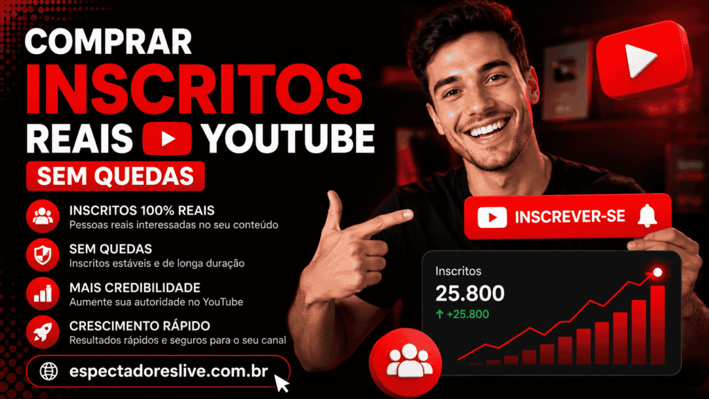 Comprar inscritos YouTube pode reforçar a presença do canal, mas exige cuidado. Veja como contratar pelo site sem senha e sem promessa falsa.