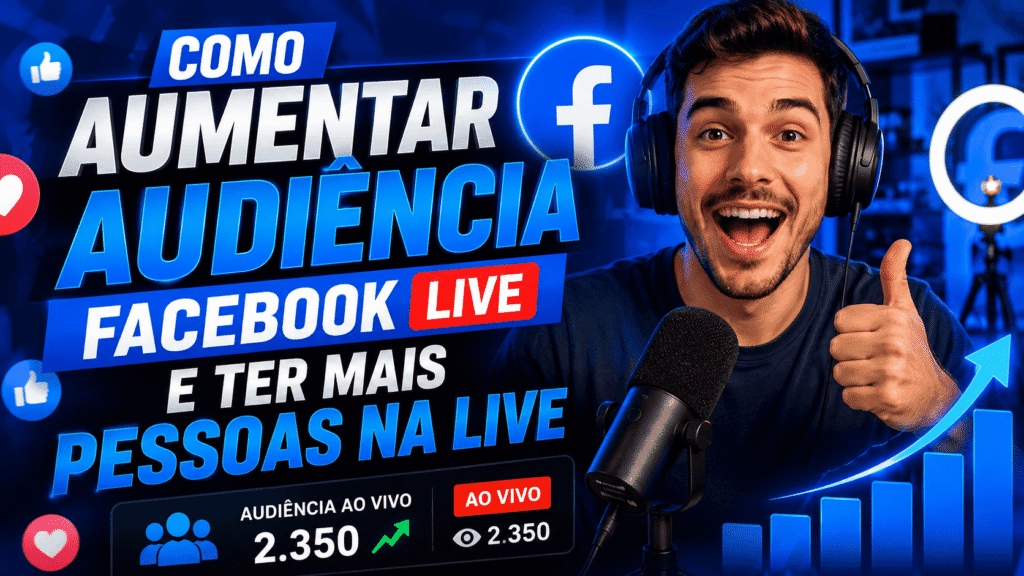 Como Aumentar Audiência Facebook Live com Estratégias para Atrair Mais Espectadores, Público e Movimento na Transmissão