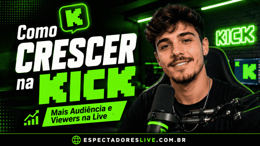 Como crescer na Kick com conteúdo, consistência, divulgação e retenção. Veja estratégias para atrair mais viewers e aumentar a audiência das suas lives.