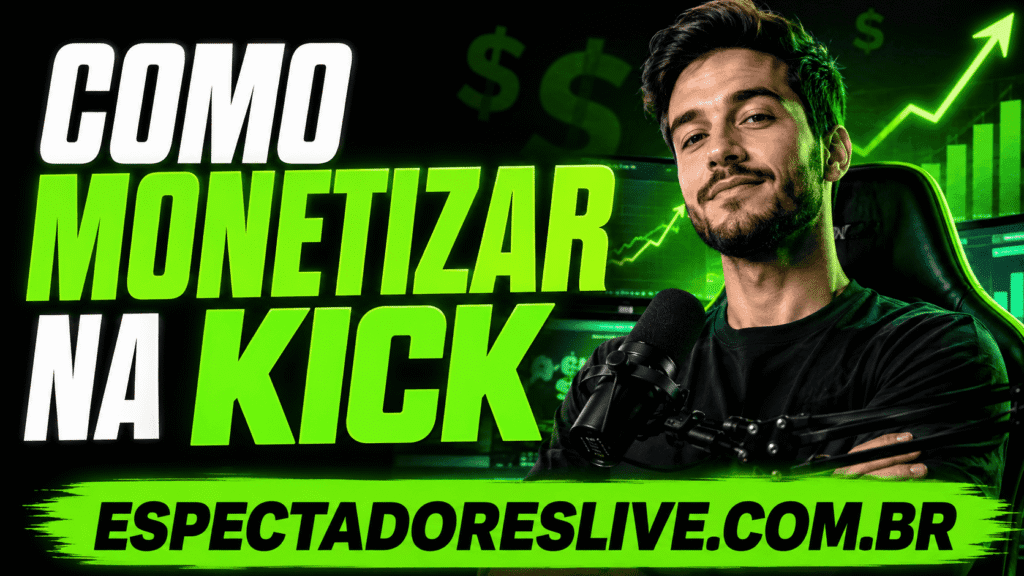 Como monetizar na Kick: veja os requisitos atuais, ative inscrições, entenda o Partner Program e prepare lives com mais presença.