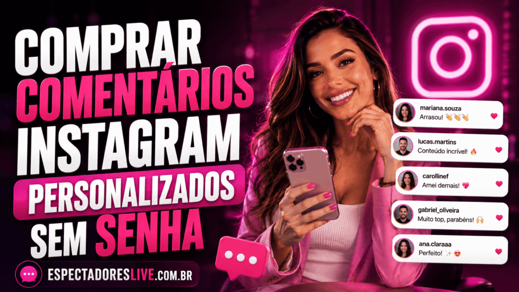Comprar comentários Instagram personalizados a partir de 10 por R$40. Envie os textos desejados e contrate sem compartilhar sua senha.