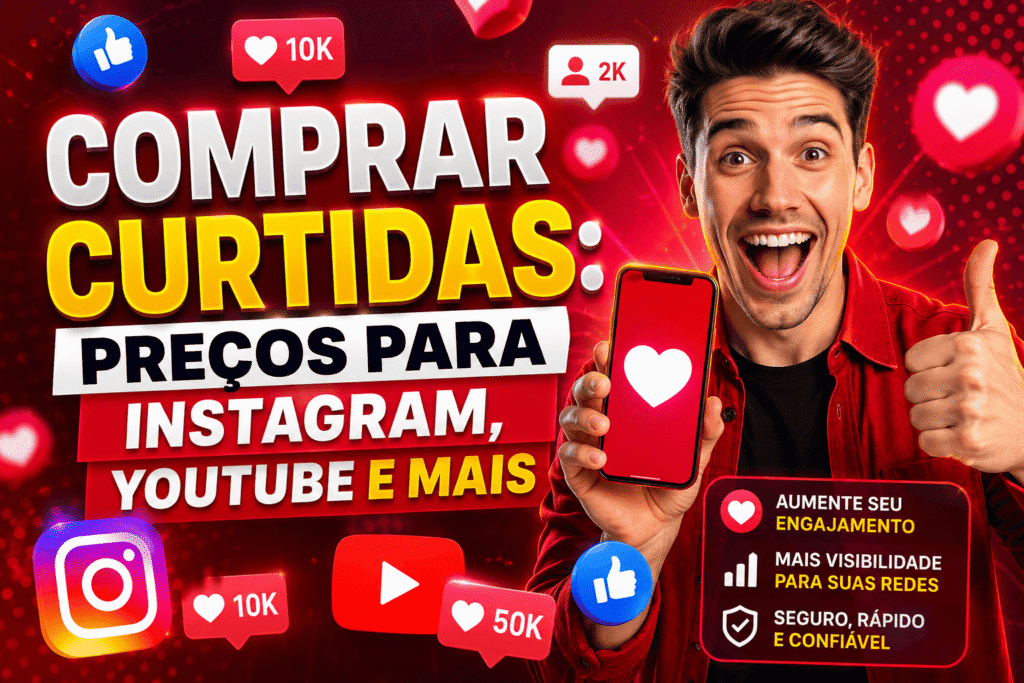 Comprar Curtidas: Compare Preços e Redes Sociais
Descrição curta: Veja preços de curtidas para Instagram e YouTube e encontre opções para Facebook e Kwai em um só lugar.